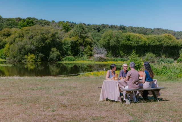 Pique-nique près de l'eau - Madoline Bauthamy