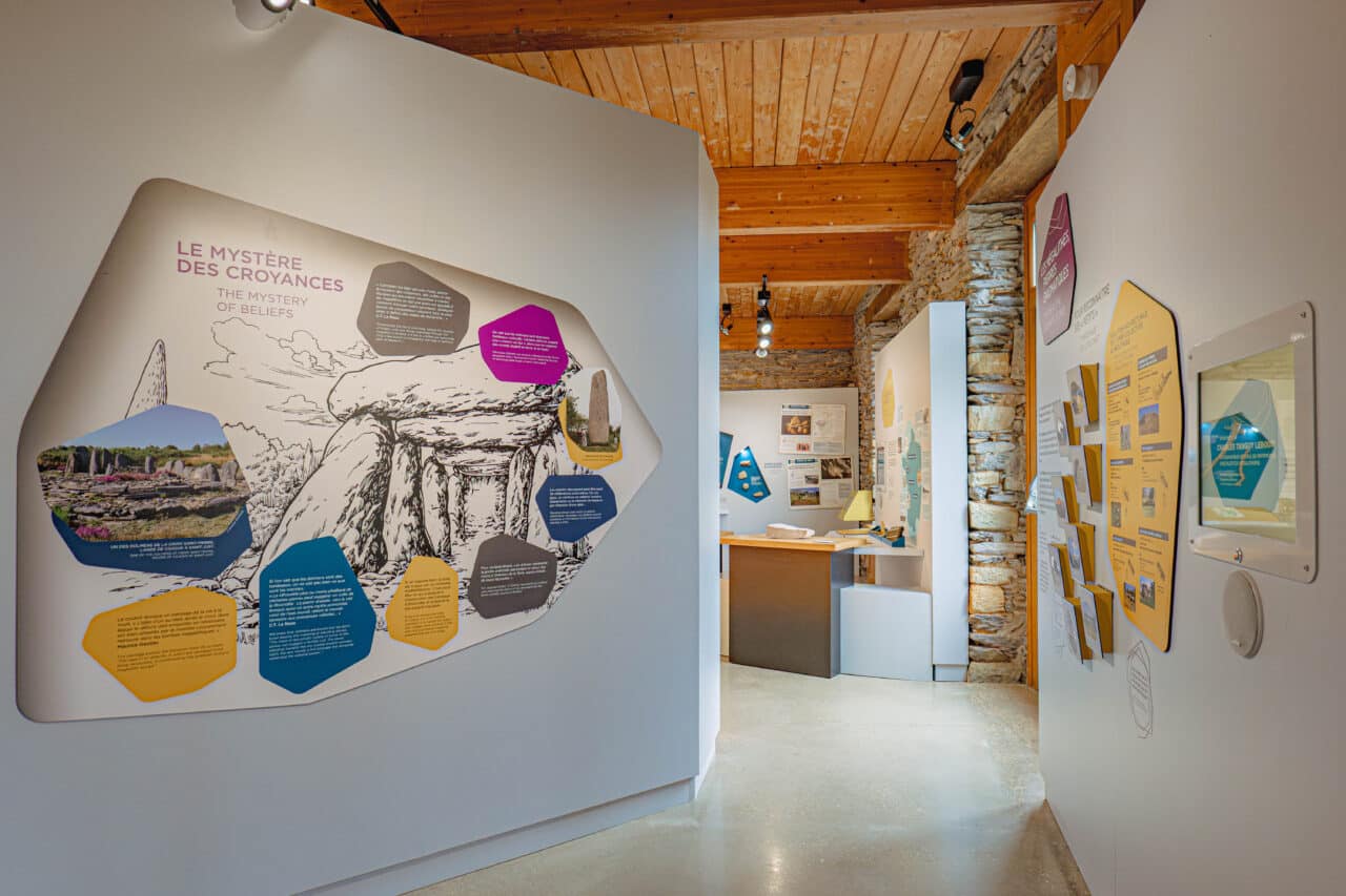Espace muséographique de la Maison Mégalithes et Landes - Madoline Bauthamy.