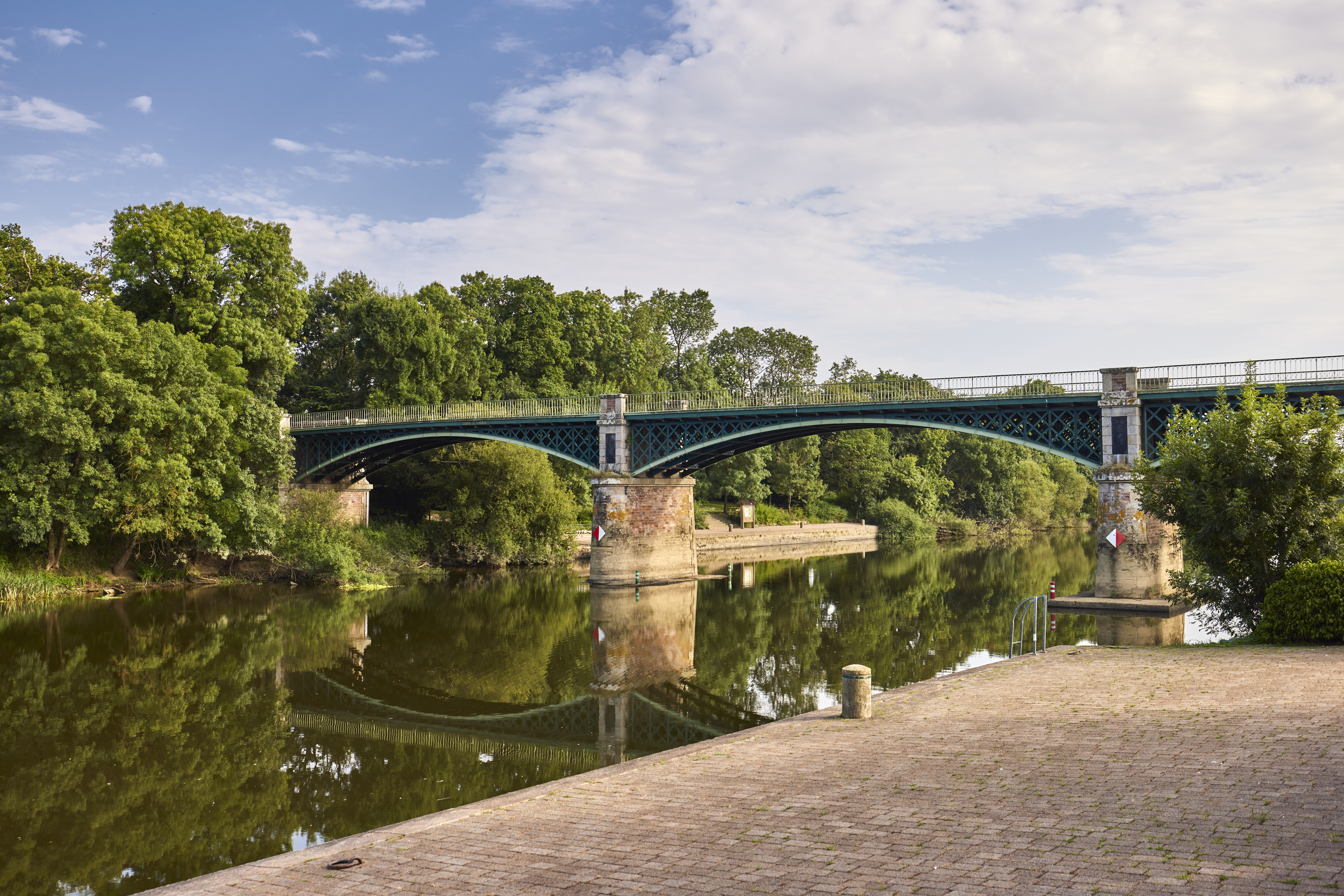 Le pont du port de Roche à Langon © Alexandre Lamoureux